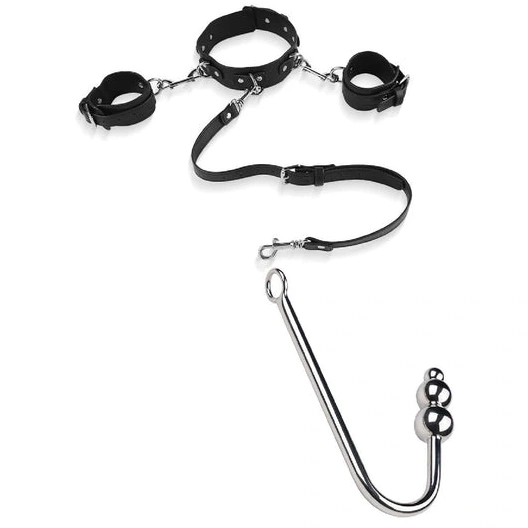 Beaded with Hook Anal 5334 Collar Cuffs and Elegant 0117